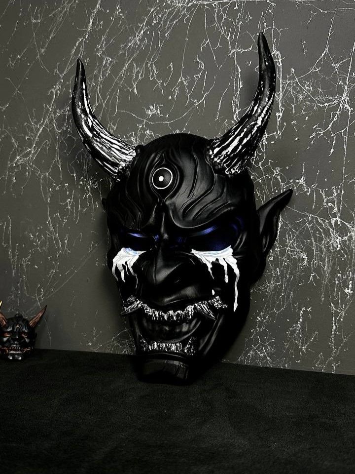 DBD Oni mask, Japanese Demon mask, Dead by Daylight cosplay mask. Samurai mask, Noh mask, Hannya mask, Ghost of Tsushima mask