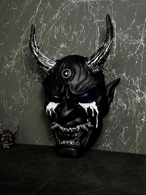 DBD Oni mask, Japanese Demon mask, Dead by Daylight cosplay mask. Samurai mask, Noh mask, Hannya mask, Ghost of Tsushima mask