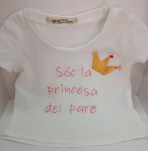 Camiseta &quot;Sóc la princesa del pare&quot;