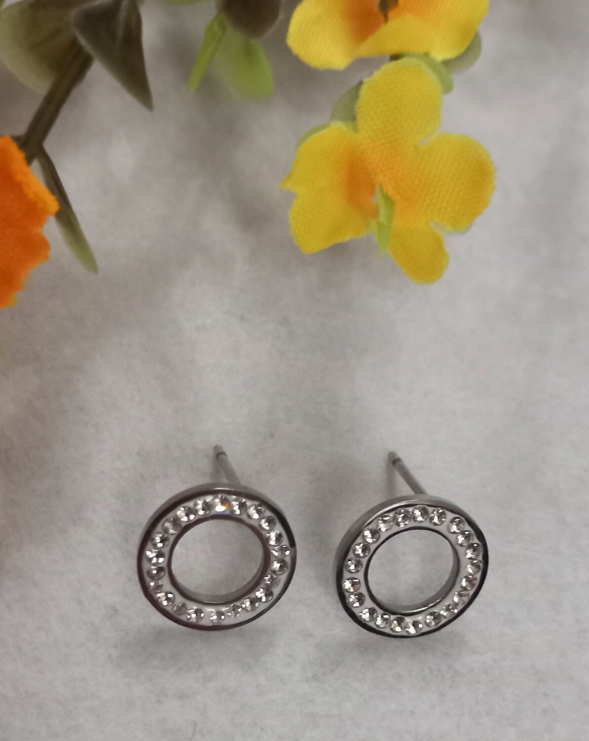 Pendientes acero aro
