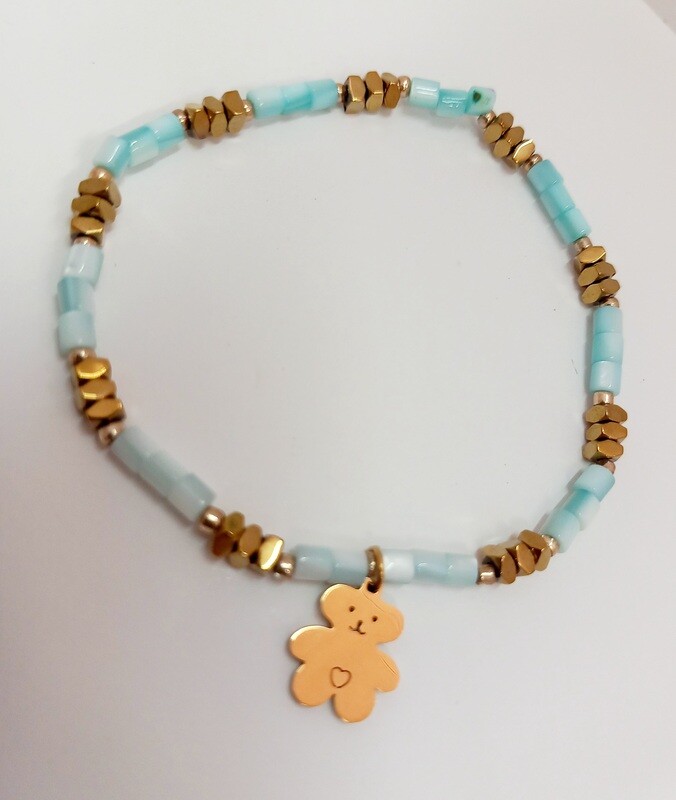 Pulsera acero osito