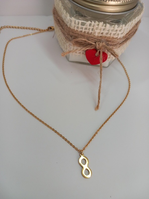 Collar gargantilla símbolo infinito