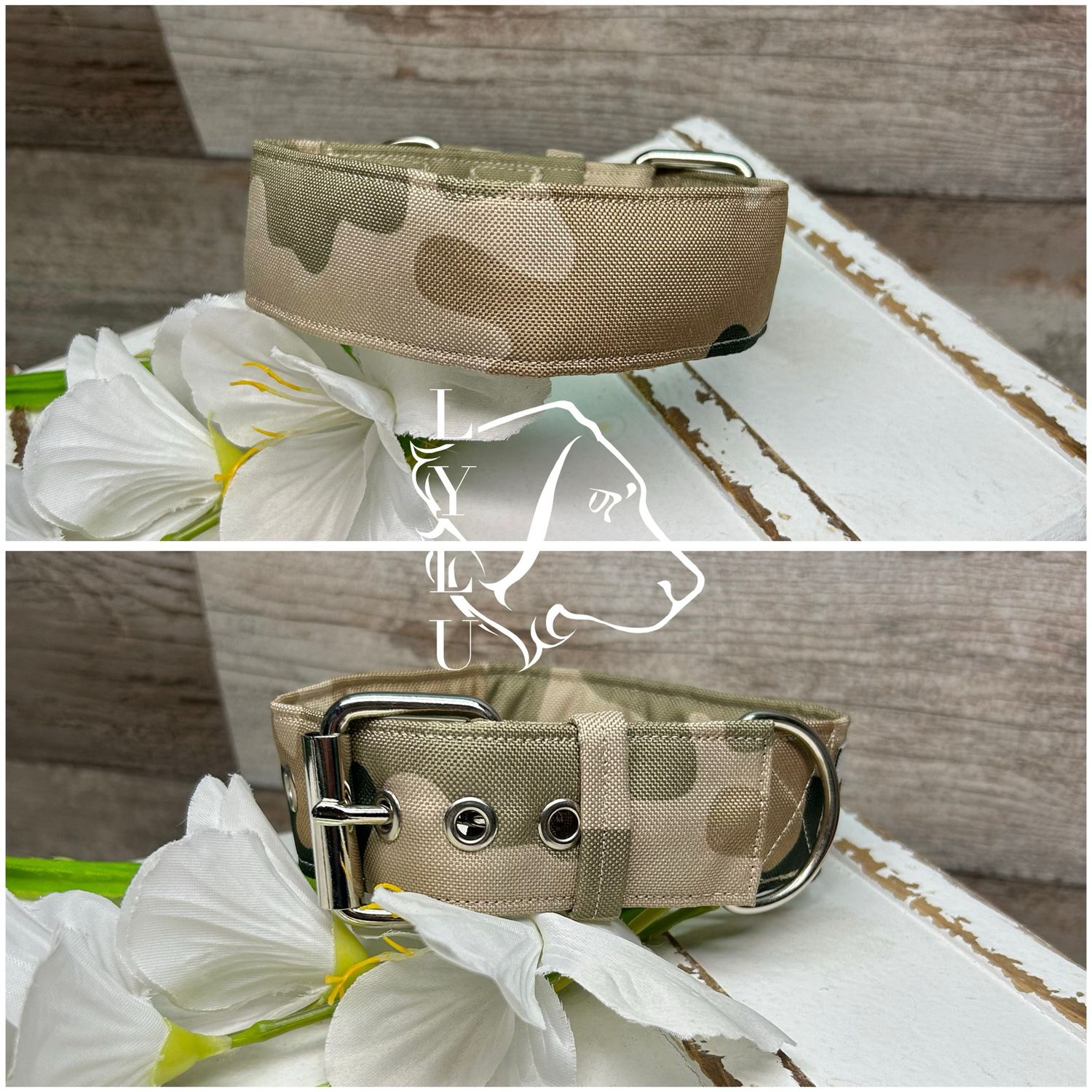 Halsband Camo beige