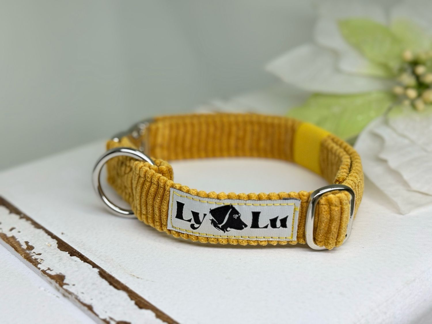 Vollstoffhalsband S Silber