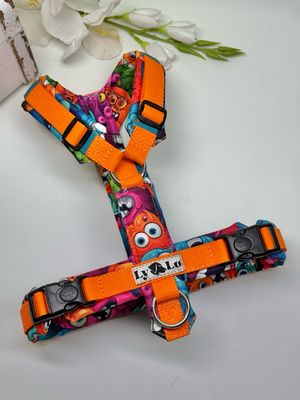 Hundegeschirr Basic, Monster Hundegeschirr Basic, Monster