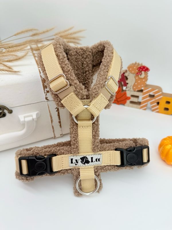 Hundegeschirr Basic Gr. XS Sahara / Teddy Hellbraun