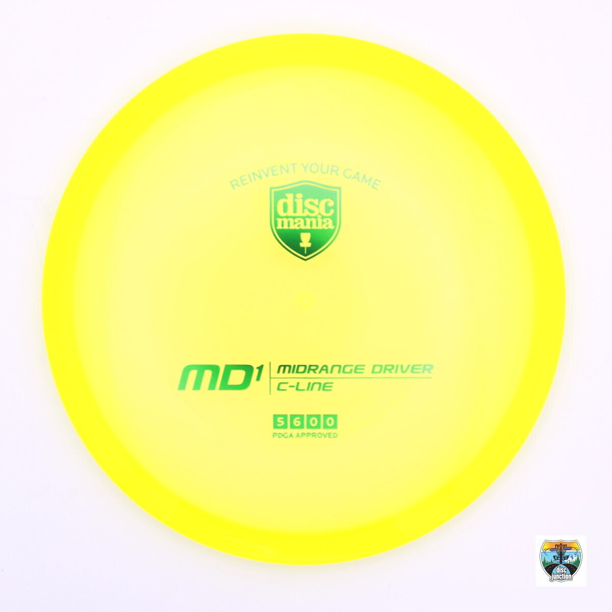 Discmania C-Line MD1, Manufacturer Weight Range: 177+ Grams, Color: Yellow, Serial Number: 0023-0016