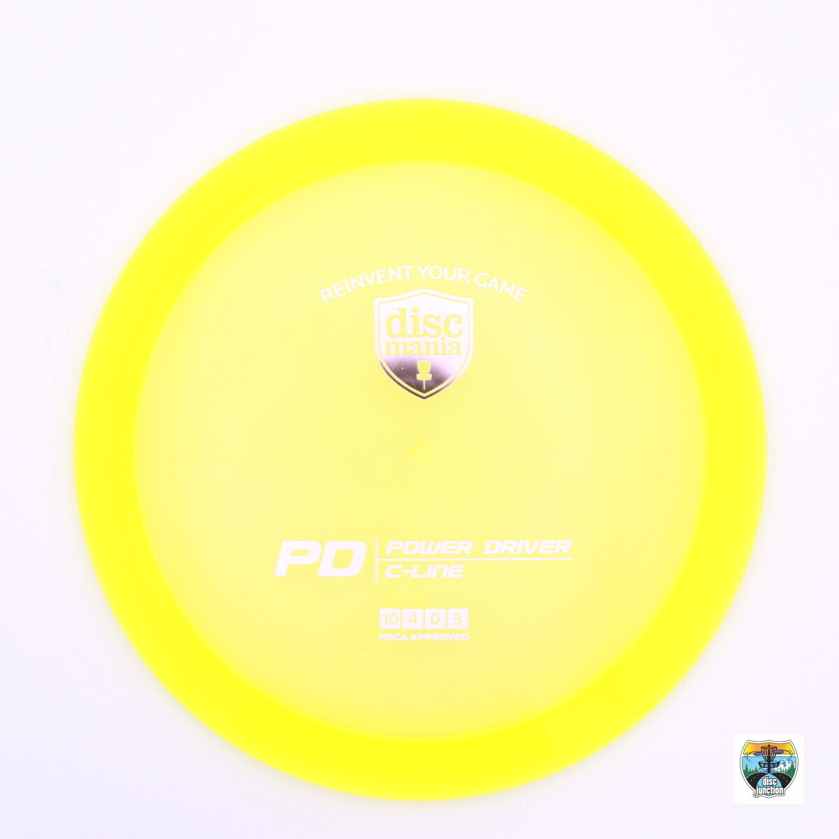Discmania C-Line PD, Manufacturer Weight Range: 165-169 Grams, Color: Yellow, Serial Number: 0003-0245