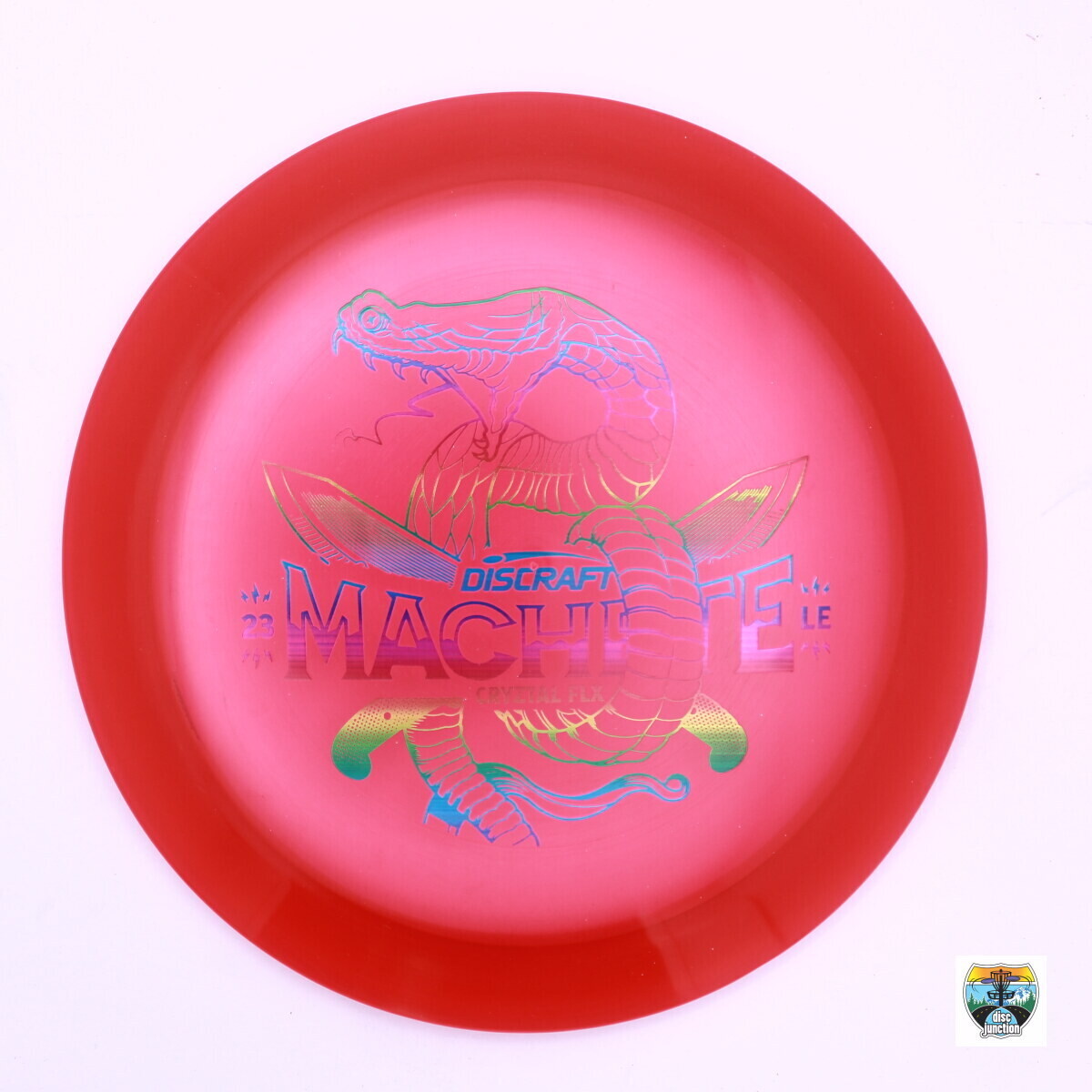 Discraft CryZtal FLX Machete Ledgestone Edition 2023, Manufacturer Weight Range: 173-174 Grams, Color: Red, Serial Number: 0007-0690