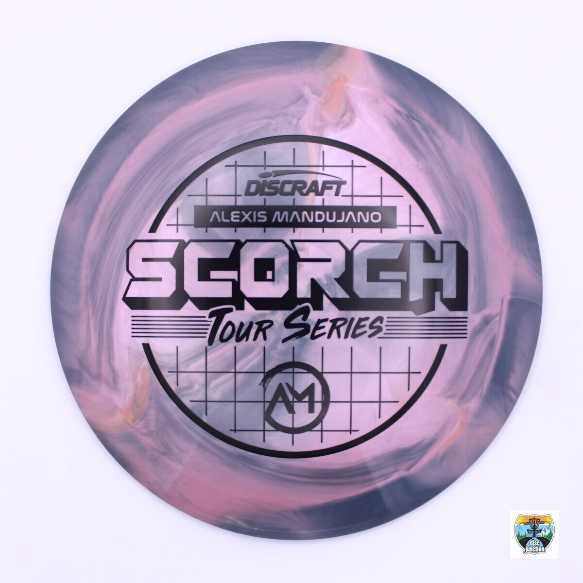Discraft ESP Swirl Scorch 2022 Tour Series Alexis Mandujano, Manufacturer Weight Range: 173-174 Grams, Color: Pink, Serial Number: 0001-1203