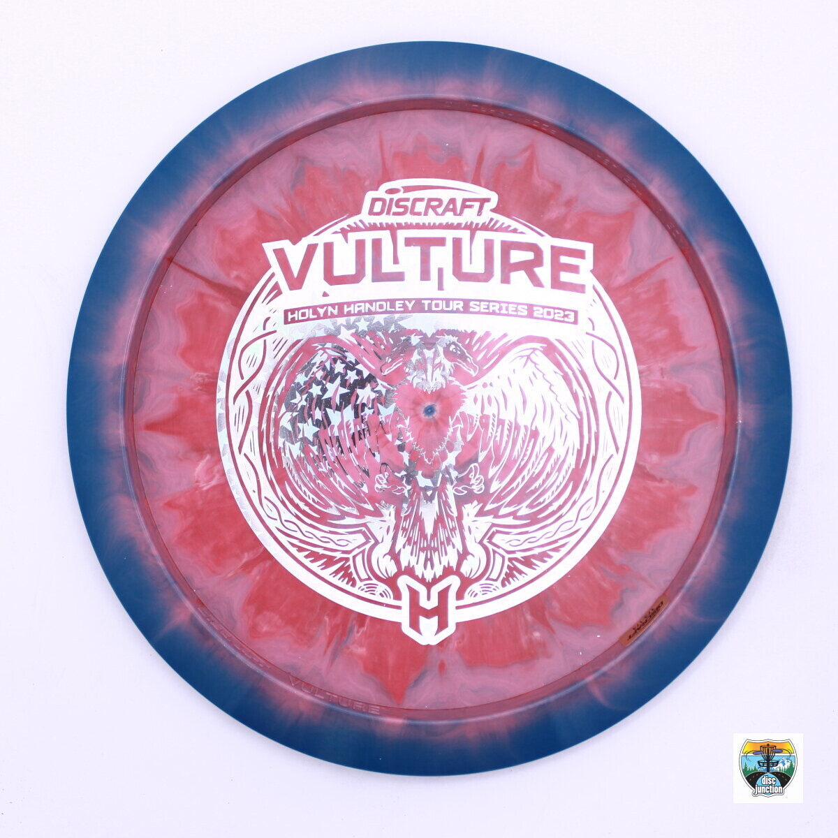 Discraft ESP Swirl Vulture 2023 Tour Series Holyn Handley Bottom Stamp