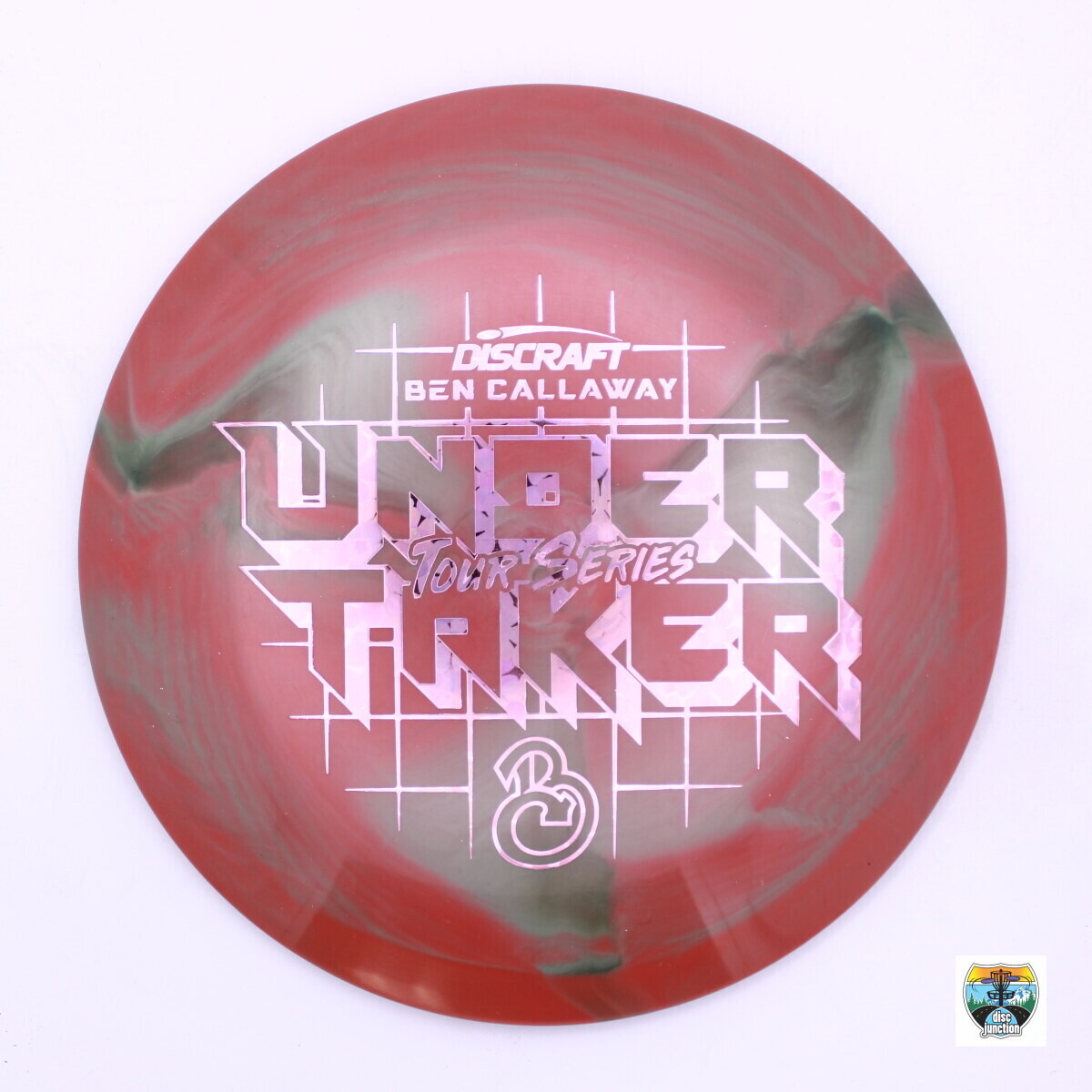 Discraft ESP Swirl Undertaker 2022 Tour Series Ben Callaway, Manufacturer Weight Range: 173-174 Grams, Color: Red, Serial Number: 0001-1233