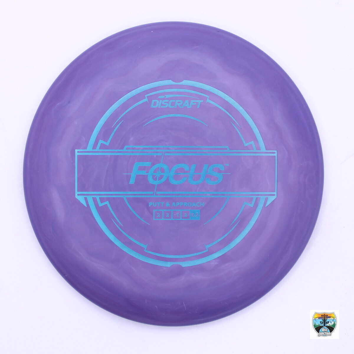 Discraft Putter Line Focus, Manufacturer Weight Range: 170-172 Grams, Color: Purple, Serial Number: 0001-0043