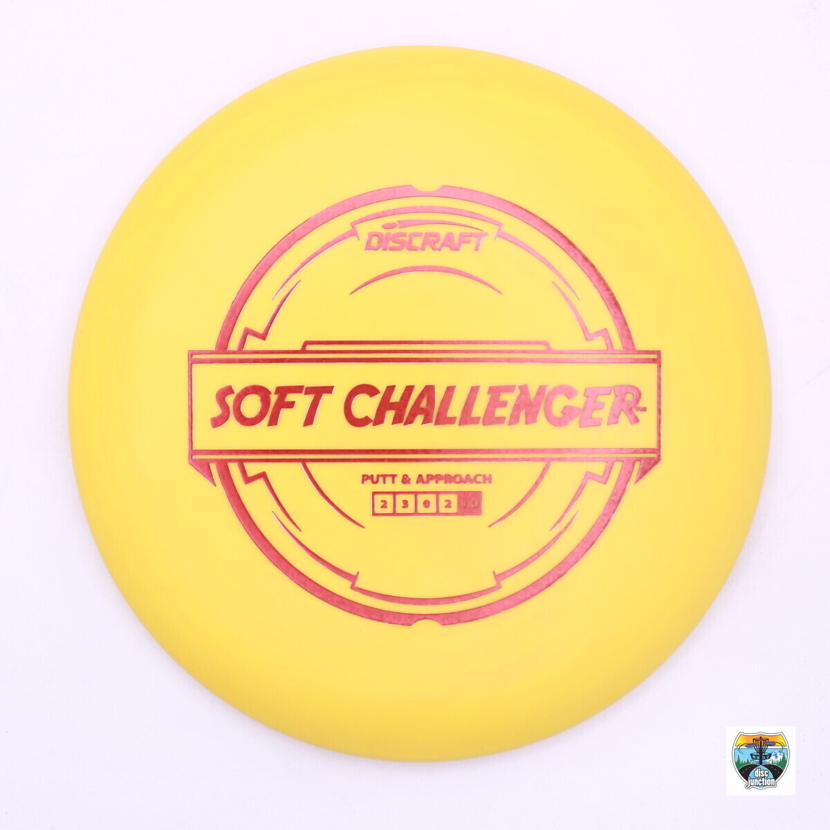 Discraft Soft Challenger, Manufacturer Weight Range: 170-172 Grams, Color: Yellow, Serial Number: 0001-0063