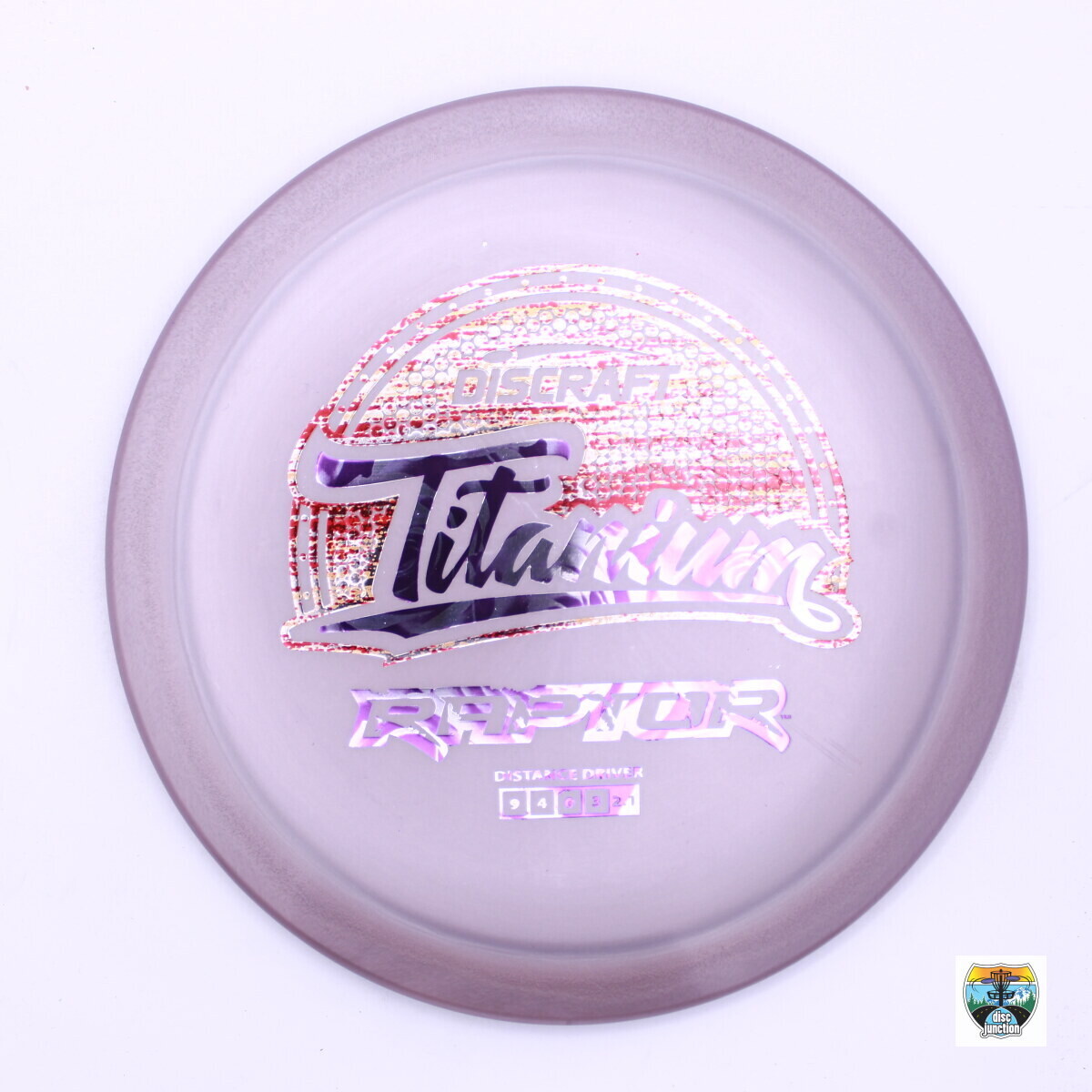 Discraft Titanium Raptor, Manufacturer Weight Range: 173-174 Grams, Color: Purple, Serial Number: 0001-1058