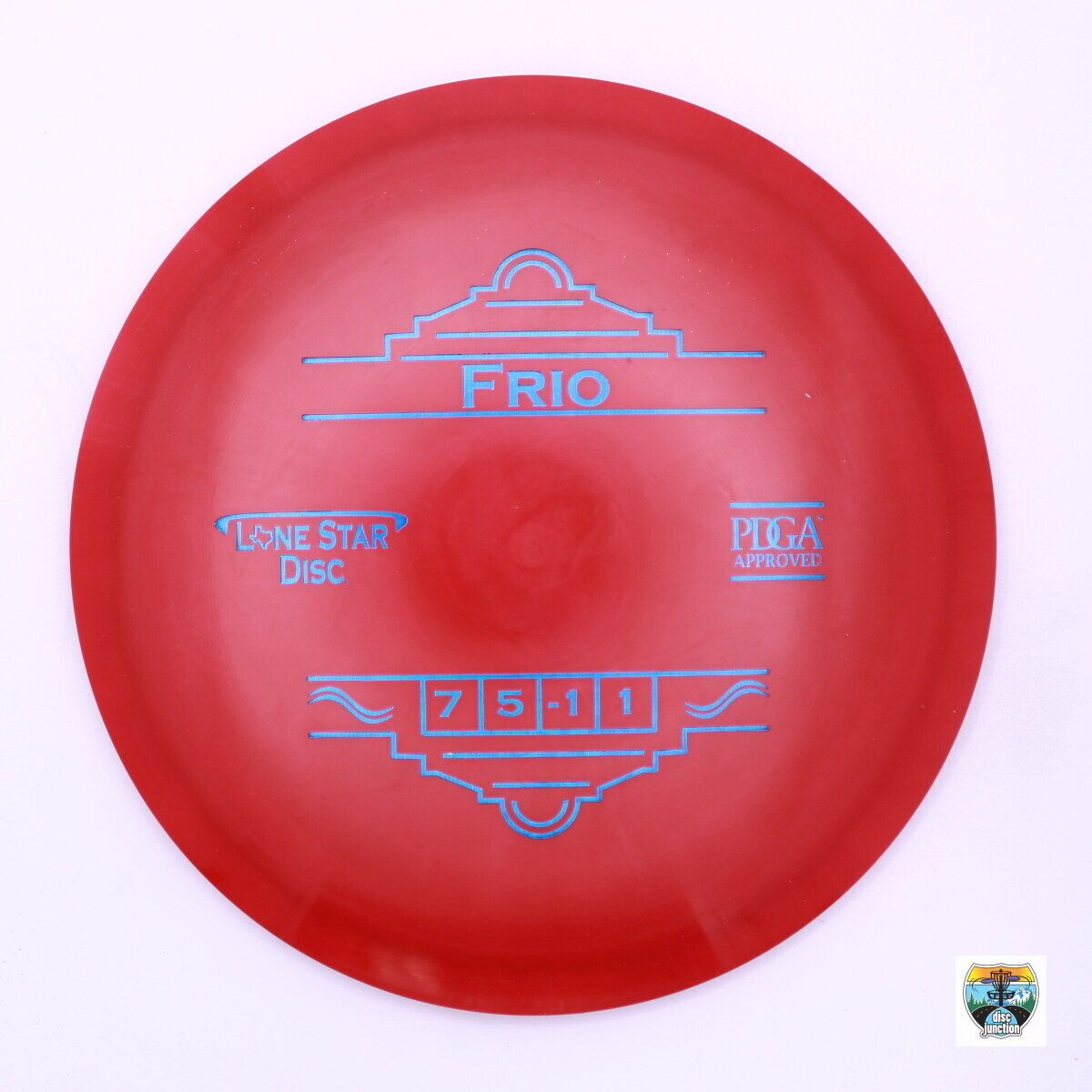 Lone Star Disc Alpha Frio, Manufacturer Weight Range: 173-176 Grams, Color: Red, Serial Number: 0094-0011