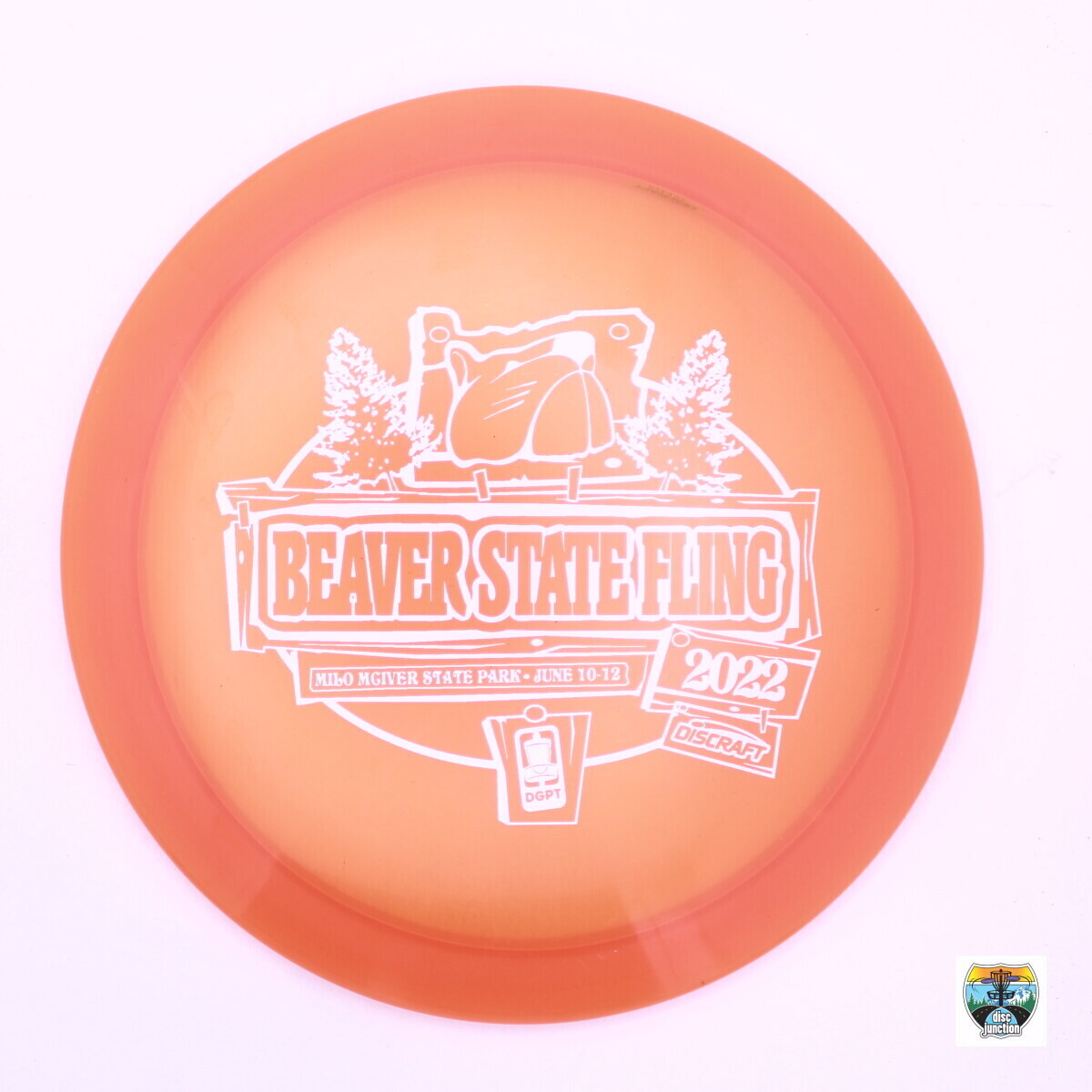 Discraft Z Line Raptor 2022 Beaver State Fling, Manufacturer Weight Range: 173-174 Grams, Color: Orange, Serial Number: 0000-0055