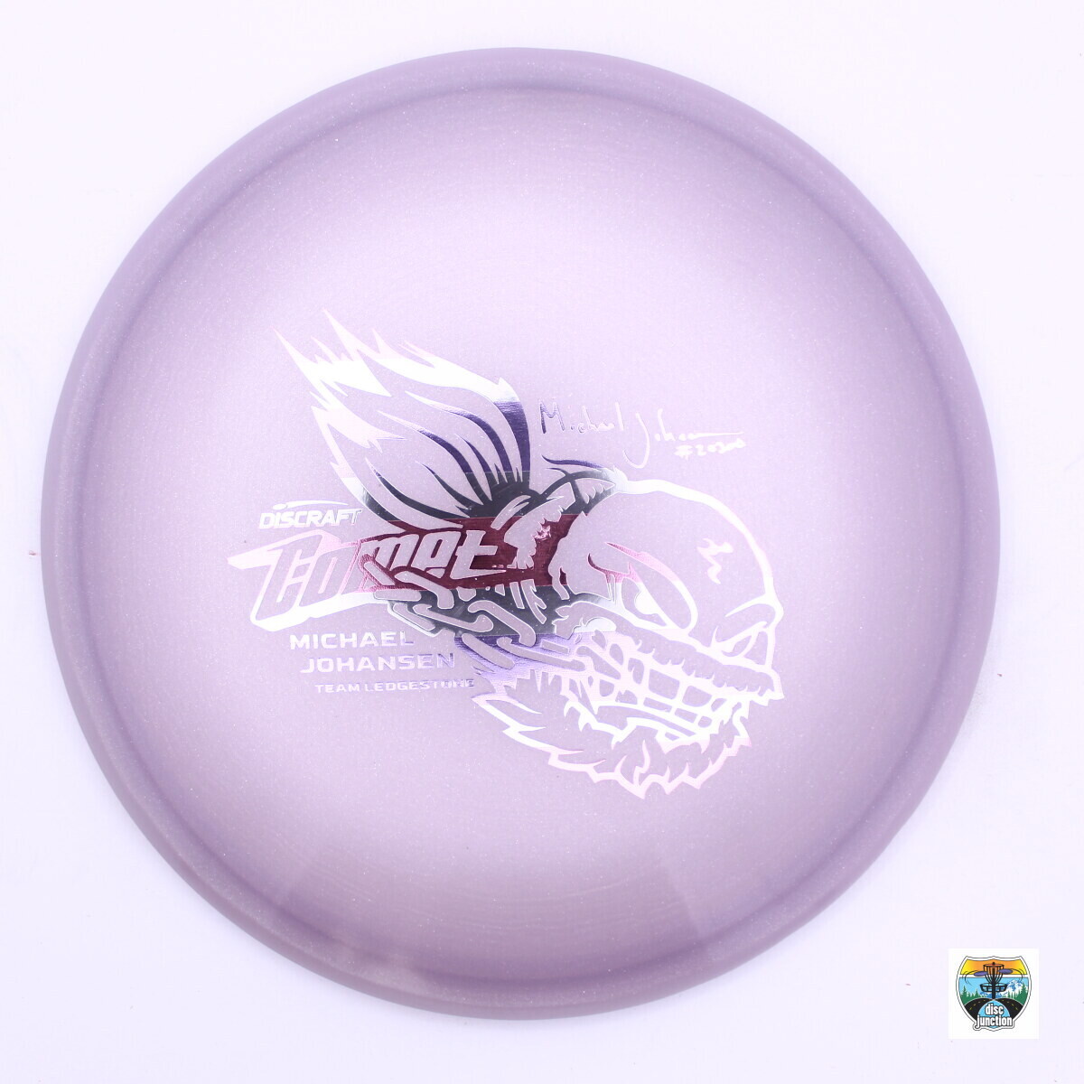 Discraft Z Metallic Comet Ledgestone Michael Johansen, Manufacturer Weight Range: 177+ Grams, Color: Purple, Serial Number: 0007-0674