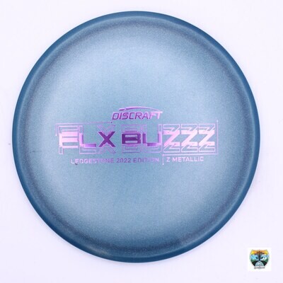 Discraft Z Metallic FLX Buzzz Ledgestone Edition 2022, Manufacturer Weight Range: 177+ Grams, Color: Blue, Serial Number: 0007-0142