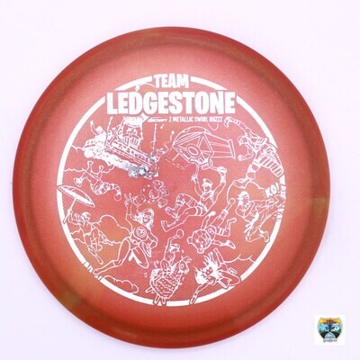 Discraft Z Metallic Swirl Buzzz Team Ledgestone 2023 Fortnite Stamp