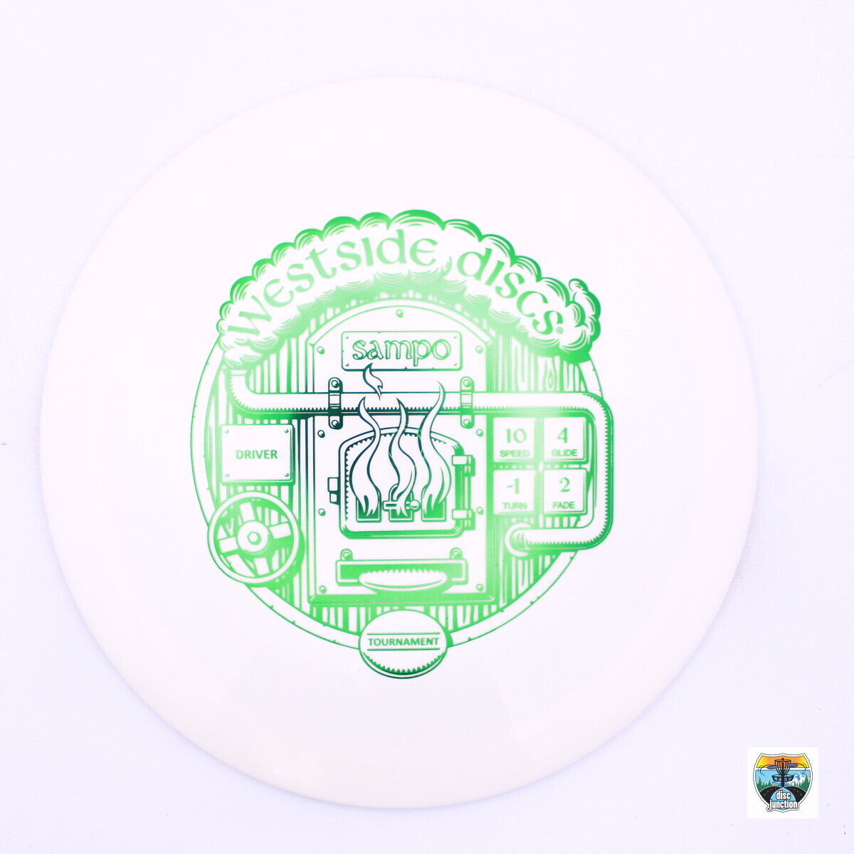 Westside Discs Tournament Sampo, Manufacturer Weight Range: 173-176 Grams, Color: White, Serial Number: 0091-0060