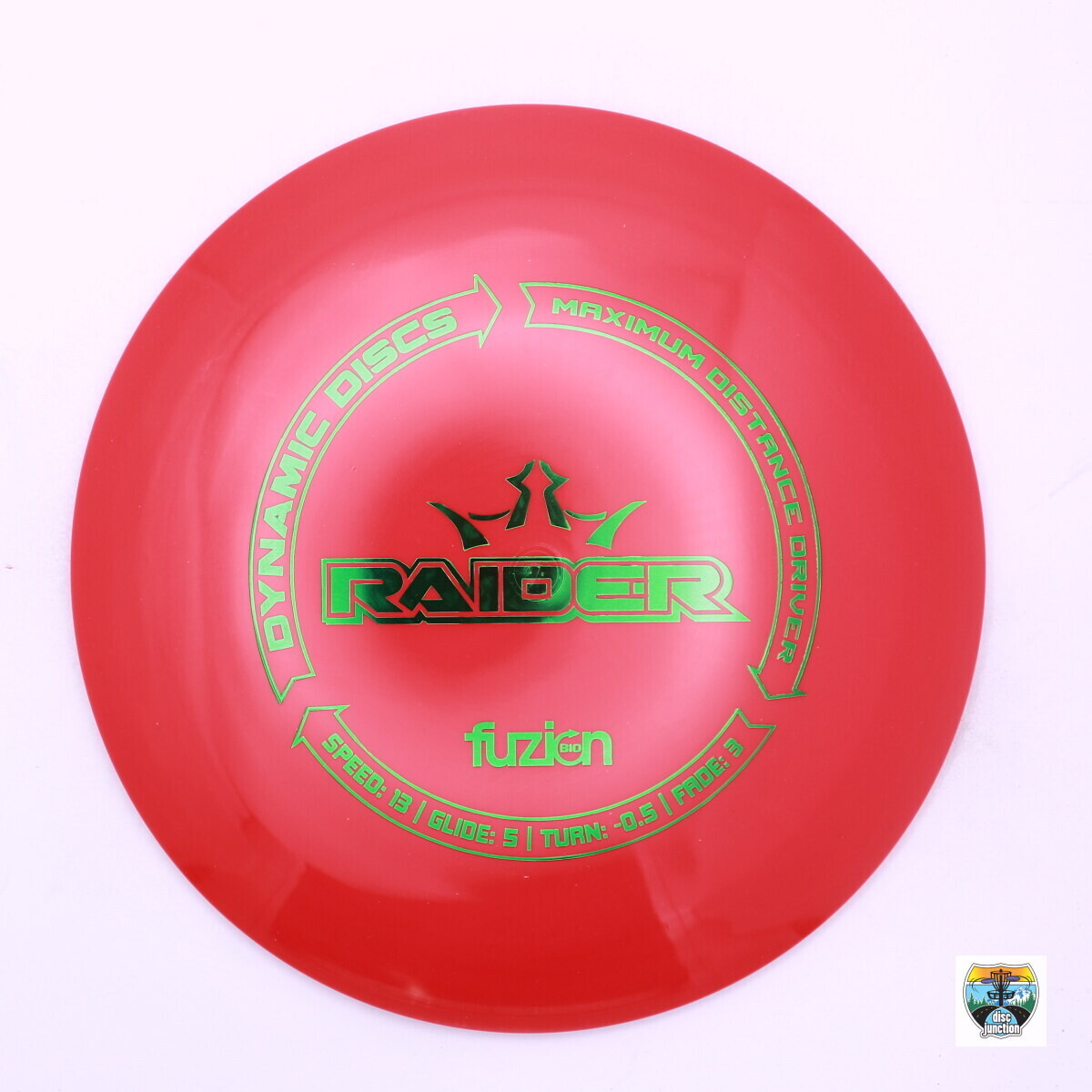 Dynamic Discs BioFuzion Raider, Manufacturer Weight Range: 173-176 Grams, Color: Red, Serial Number: 0002-0073