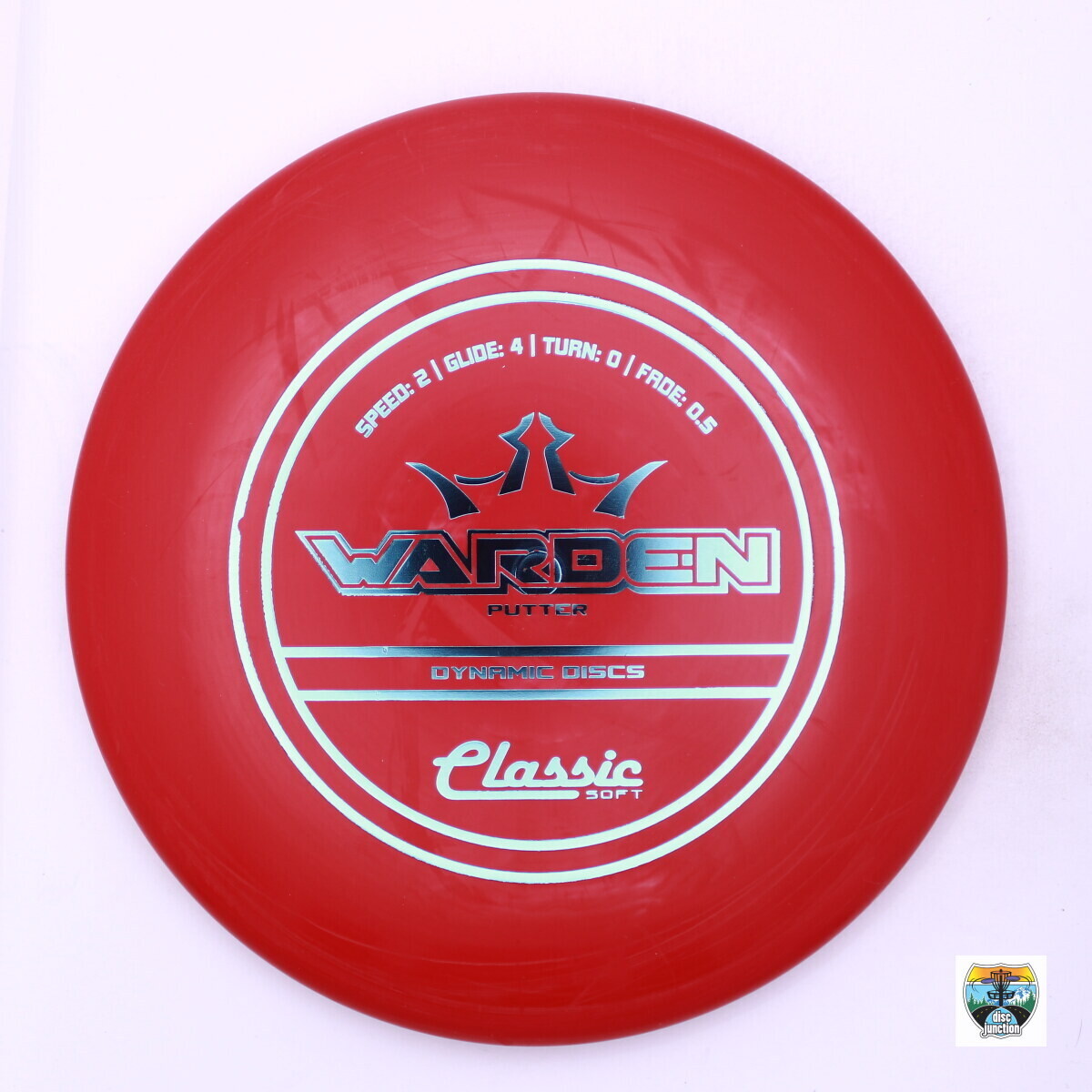 Dynamic Discs Classic Soft Warden, Manufacturer Weight Range: 173-176 Grams, Color: Red, Serial Number: 0002-0243