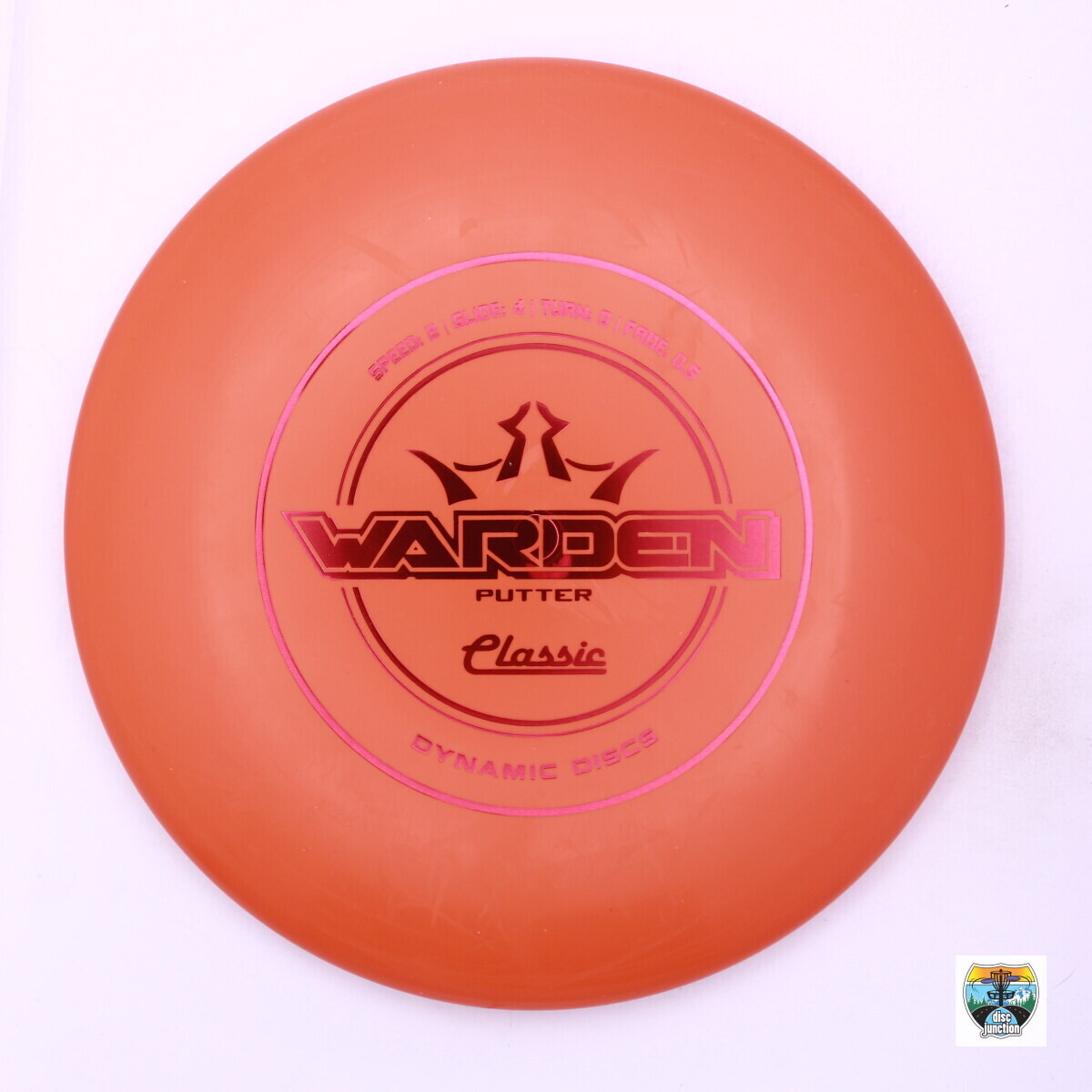 Dynamic Discs Classic Warden, Manufacturer Weight Range: 173+ Grams, Color: Orange, Serial Number: 0002-0252