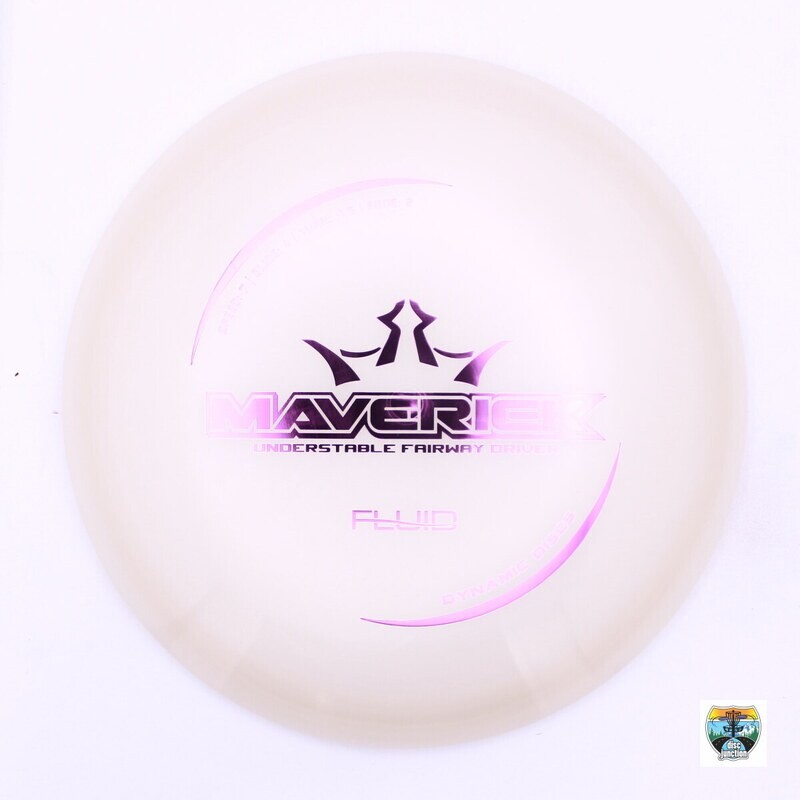 Dynamic Discs Fluid Maverick, Manufacturer Weight Range: 173-176 Grams, Color: White, Serial Number: 0021-0012