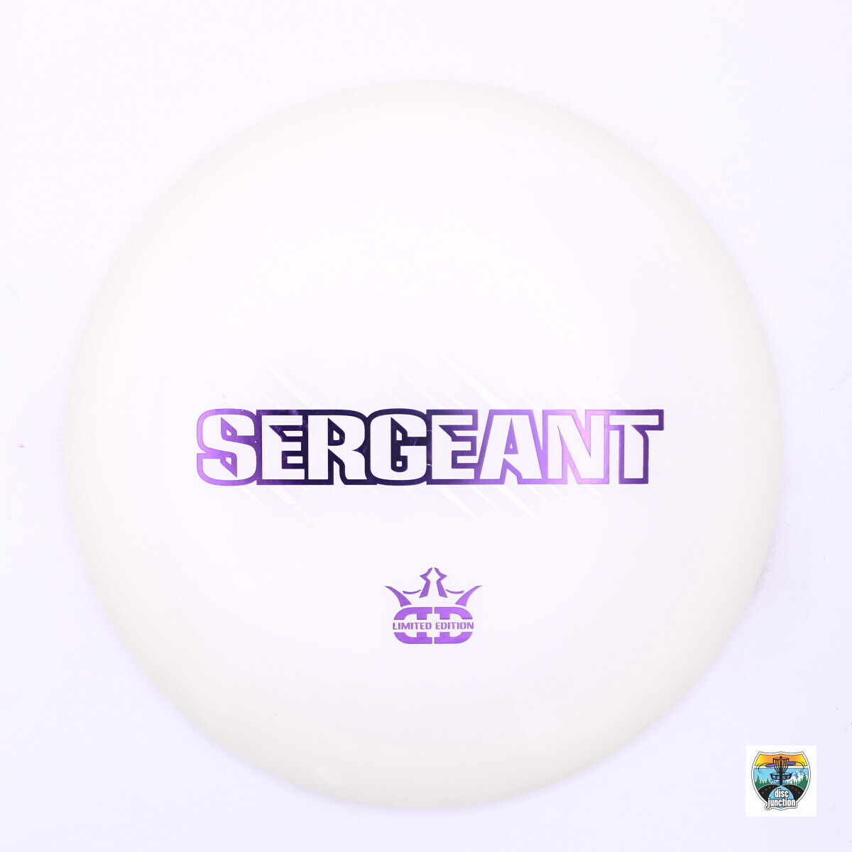 Dynamic Discs Hybrid Sergeant Limited Edition Bar Stamp, Manufacturer Weight Range: 173-176 Grams, Color: White, Serial Number: 0000-0041