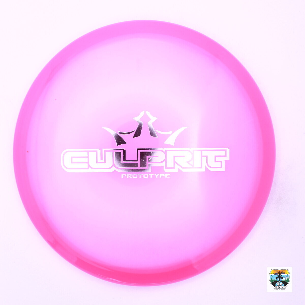Dynamic Discs Lucid-Ice Culprit Prototype, Manufacturer Weight Range: 173-176 Grams, Color: Pink, Serial Number: 0002-0591