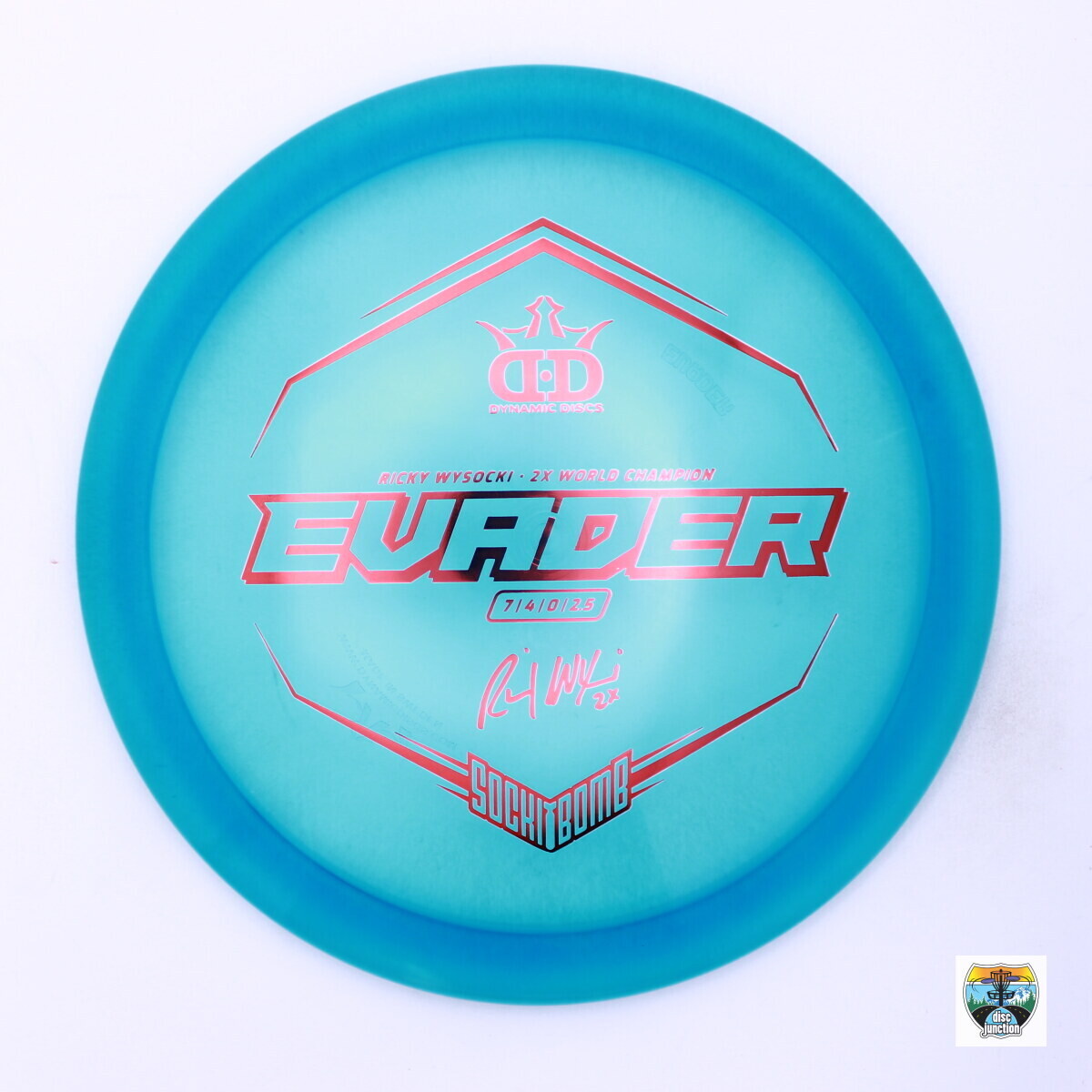 Dynamic Discs Lucid-Ice Evader Ricky Wysocki 2x Sockibomb