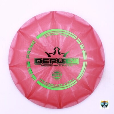 Dynamic Discs Prime Burst Deputy, Manufacturer Weight Range: 173-176 Grams, Color: Red, Serial Number: 0002-0643