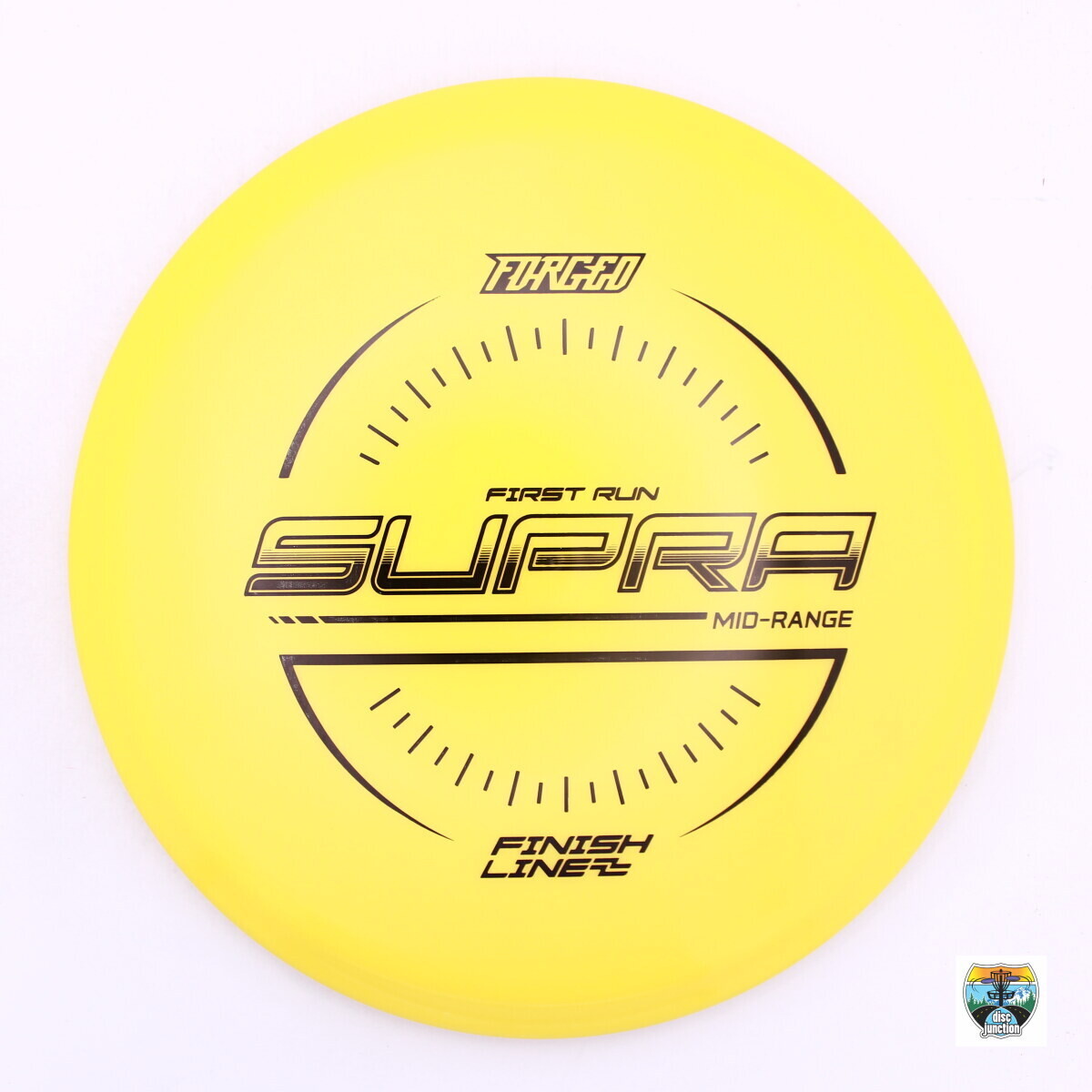 Finish Line Forged Supra First Run, Manufacturer Weight Range: 177+ Grams, Color: Yellow, Serial Number: 0065-0034