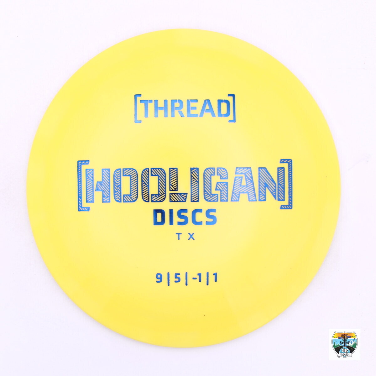 Hooligan Discs Alpha Thread, Manufacturer Weight Range: 173-176 Grams, Color: Yellow, Serial Number: 0010-0887
