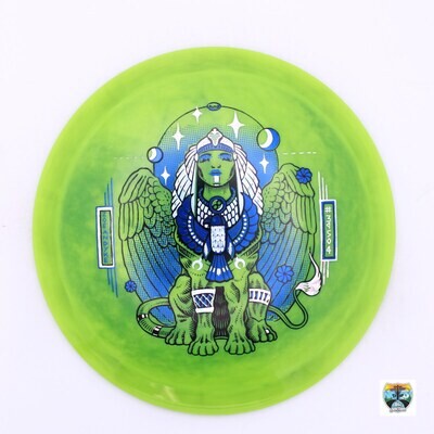 Infinite Discs Swirly S-Blend Sphinx Signature Series Zoe Andyke, Manufacturer Weight Range: 173-176 Grams, Color: Green, Serial Number: 0029-0159