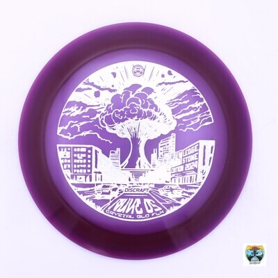 Discraft CryZtal Glo FLX Nuke OS Ledgestone Edition 2024 Preseason, Manufacturer Weight Range: 173-174 Grams, Color: Purple, Serial Number: 0098-0016