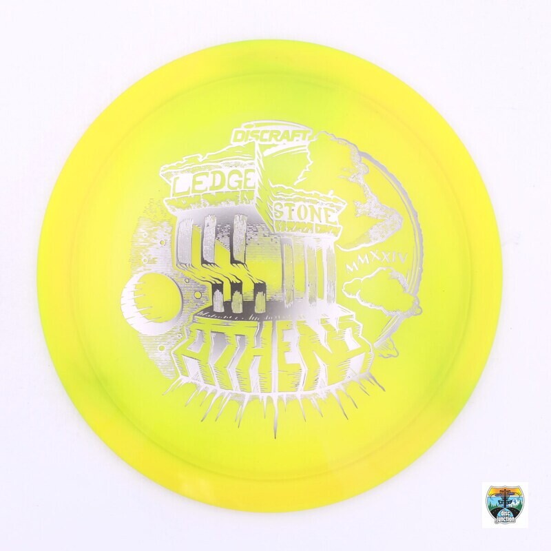 Discraft Z Swirl Athena Ledgestone Edition 2024 Preseason Paul McBeth, Manufacturer Weight Range: 173-174 Grams, Color: Yellow, Serial Number: 0098-0050