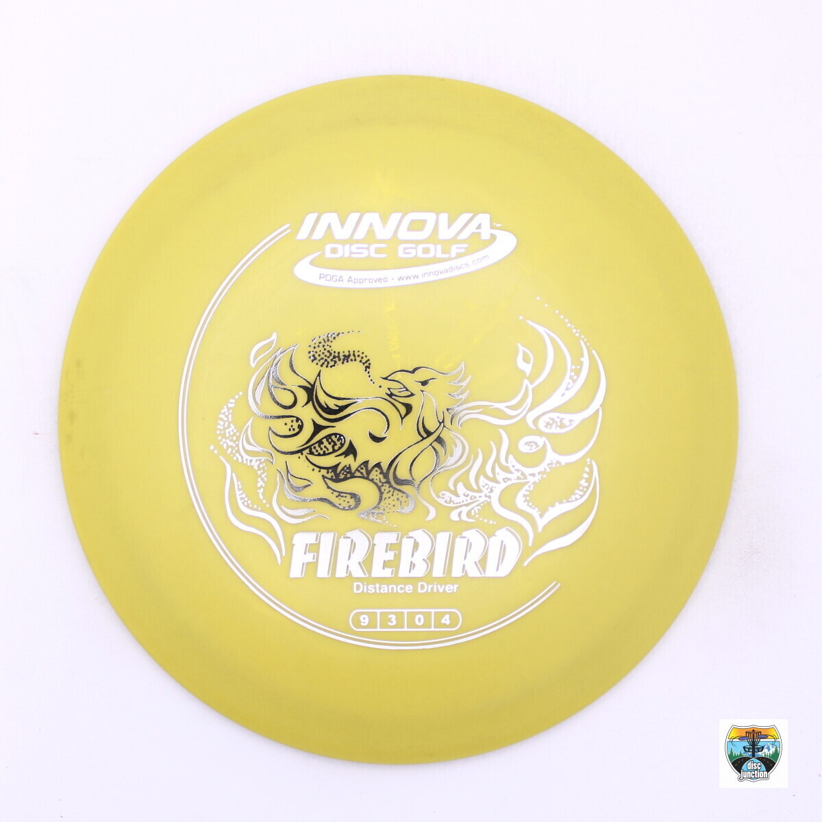 Innova DX Firebird, Manufacturer Weight Range: 140-150 Grams, Color: Yellow, Serial Number: 0005-0818