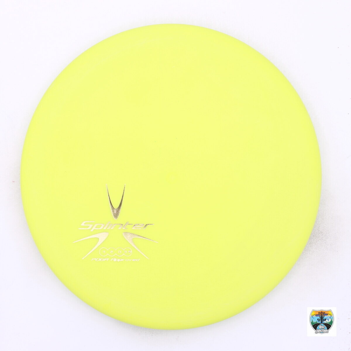 Obsidian Discs G7 Splinter, Manufacturer Weight Range: 173-176 Grams, Color: Yellow, Serial Number: 0009-0178