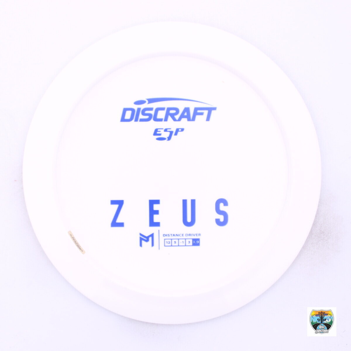 Discraft ESP Zeus Paul McBeth Bottom Stamp, Manufacturer Weight Range: 173-174 Grams, Color: White, Serial Number: 0118-0051