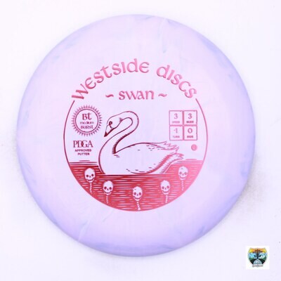 Westside Discs BT Medium Burst Swan 2, Manufacturer Weight Range: 173-176 Grams, Color: Purple, Serial Number: 0002-1242