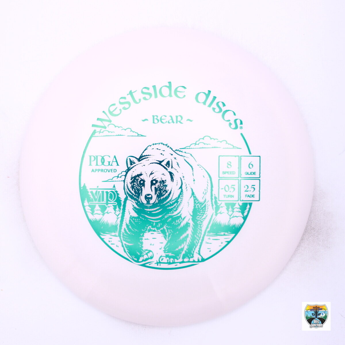 Westside Discs VIP Bear, Manufacturer Weight Range: 173-176 Grams, Color: White, Serial Number: 0002-1421