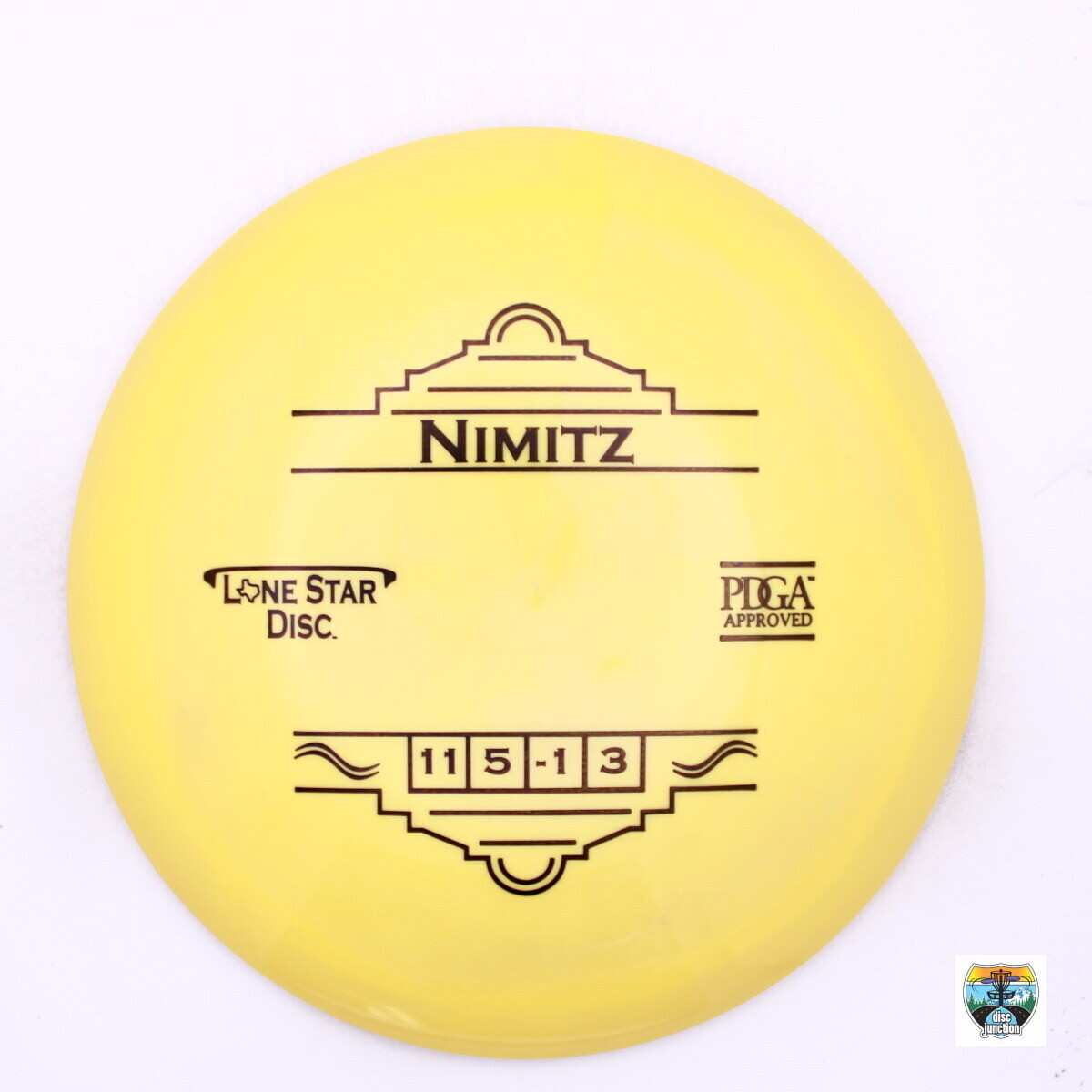 Lone Star Disc Bravo Nimitz, Manufacturer Weight Range: 173-176 Grams, Color: Yellow, Serial Number: 0010-0710