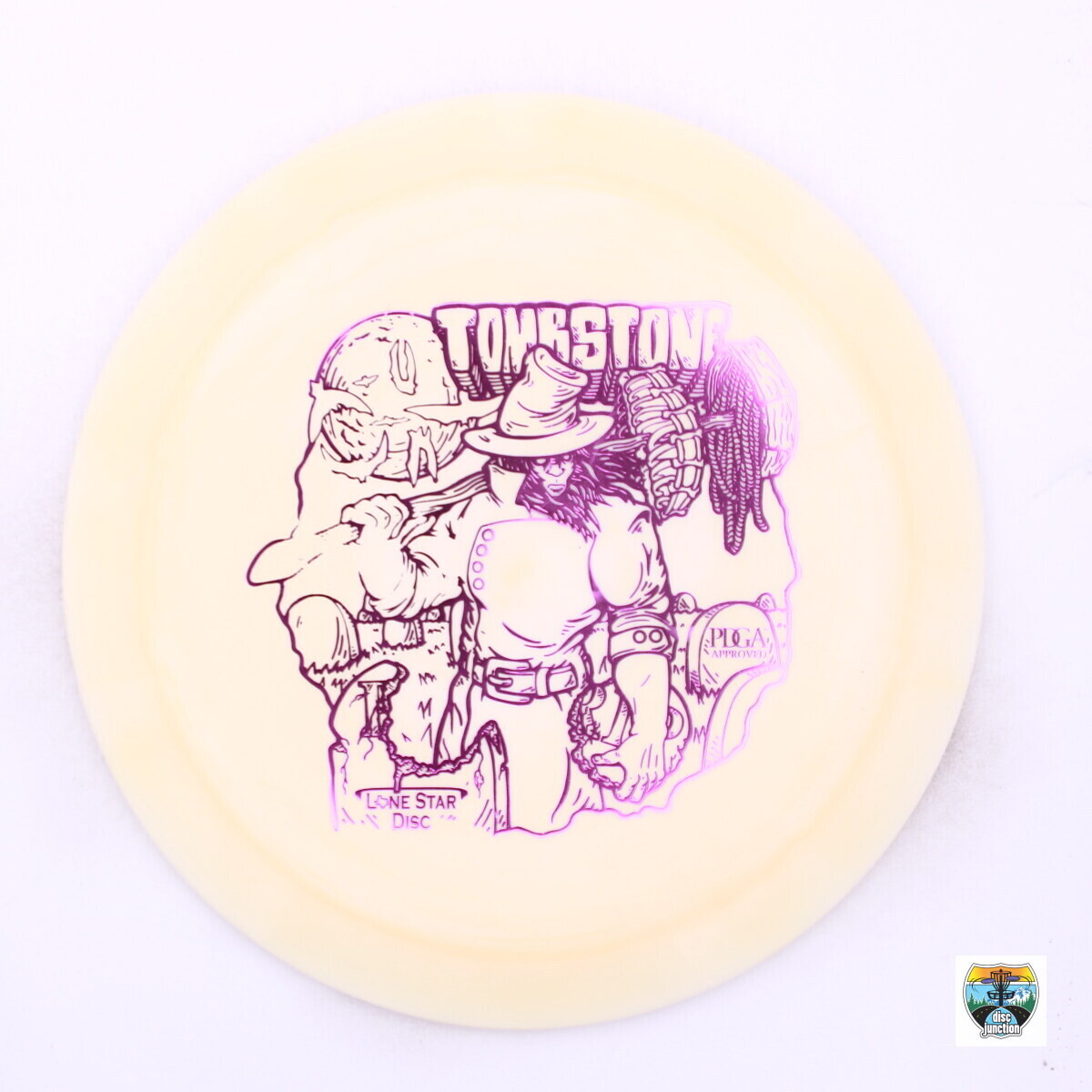 Lone Star Disc Bravo Tombstone, Manufacturer Weight Range: 173-176 Grams, Color: Yellow, Serial Number: 0010-0723