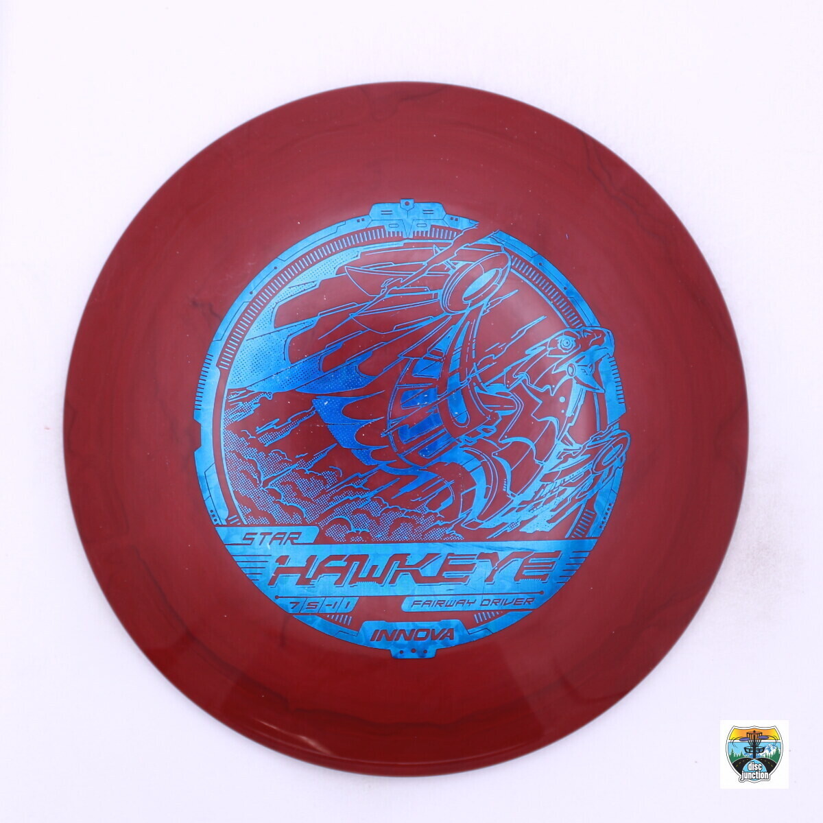 Innova Star Hawkeye, Manufacturer Weight Range: 173-175 Grams, Color: Red, Serial Number: 0005-2200