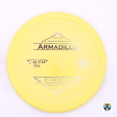 Lone Star Disc Bravo Armadillo, Manufacturer Weight Range: 170-172 Grams, Color: Yellow, Serial Number: 0010-0650