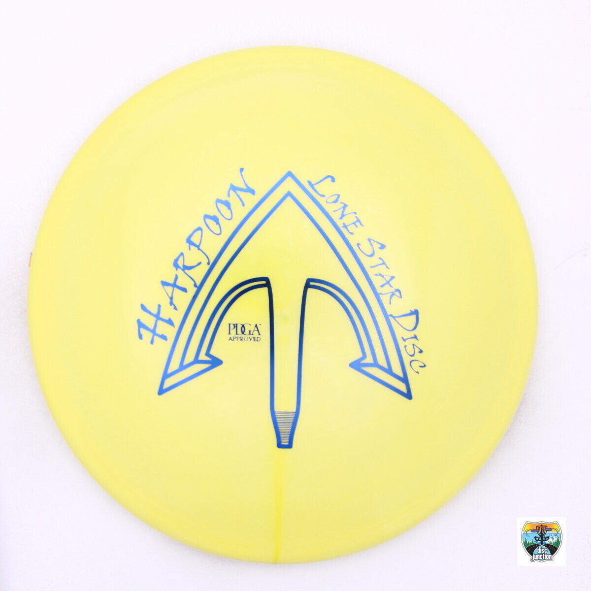 Lone Star Disc Alpha Harpoon, Manufacturer Weight Range: 173-176 Grams, Color: Yellow, Serial Number: 0010-0598