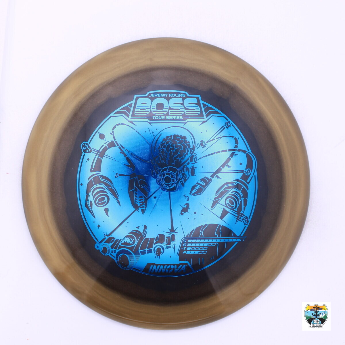 Innova Halo Champion Boss 2023 Tour Series Jeremy Koling, Manufacturer Weight Range: 173-175 Grams, Color: Black/Gold, Serial Number: 0039-0003