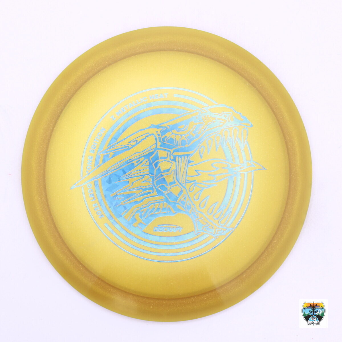Discraft Z Metallic Heat Ledgestone Edition 2022, Manufacturer Weight Range: 173-174 Grams, Color: Yellow, Serial Number: 0007-0206
